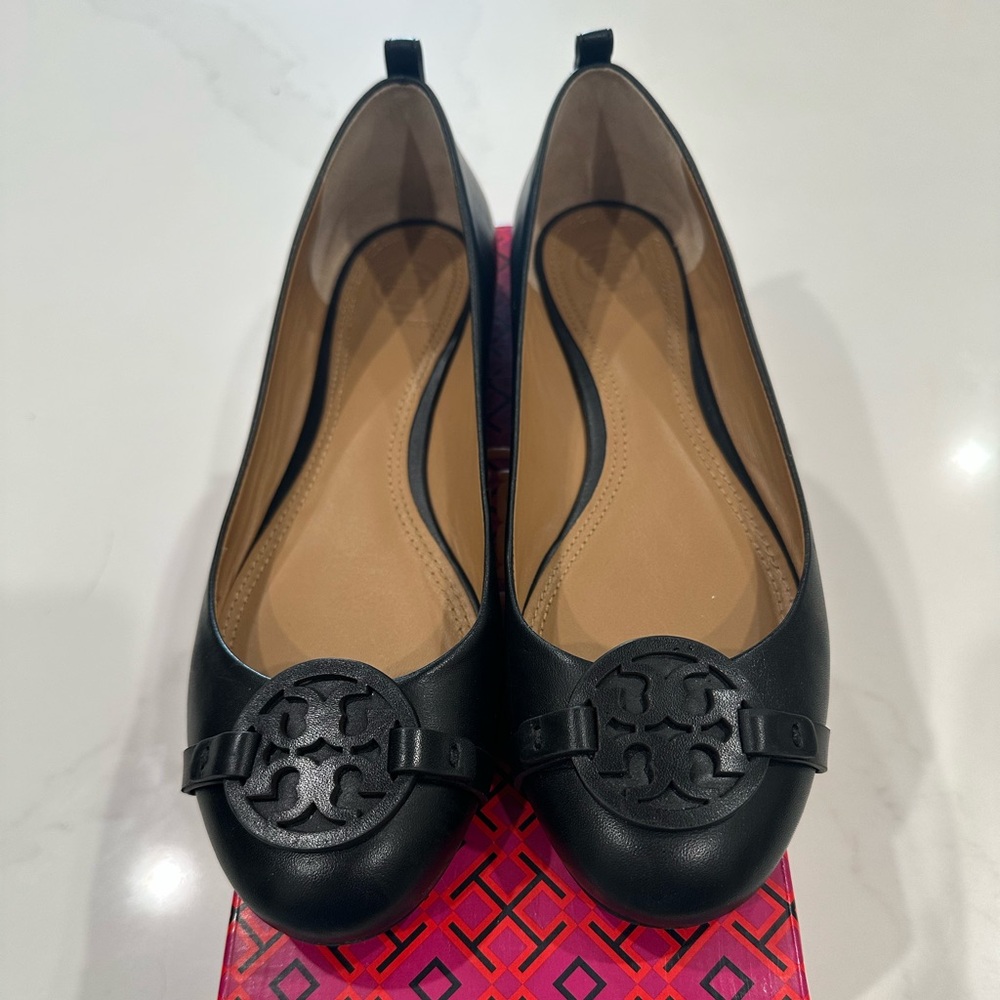 Tory Burch Minnie ballet flat.  Worn once